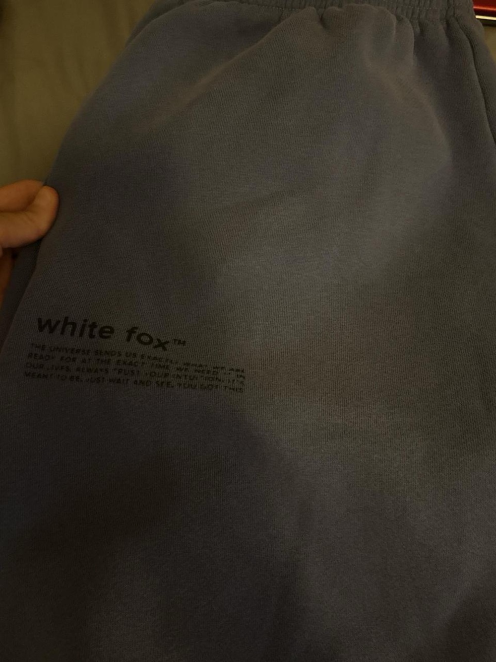 White Fox Boutique Lavender Gray Track Joggers